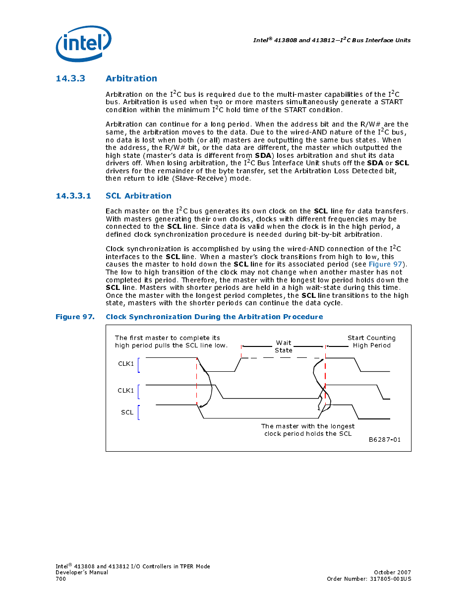 3 arbitration, 1 scl arbitration | Intel CONTROLLERS 413808 User Manual | Page 700 / 824