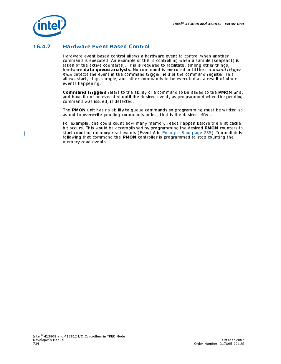 2 hardware event based control | Intel CONTROLLERS 413808 User Manual | Page 734 / 824