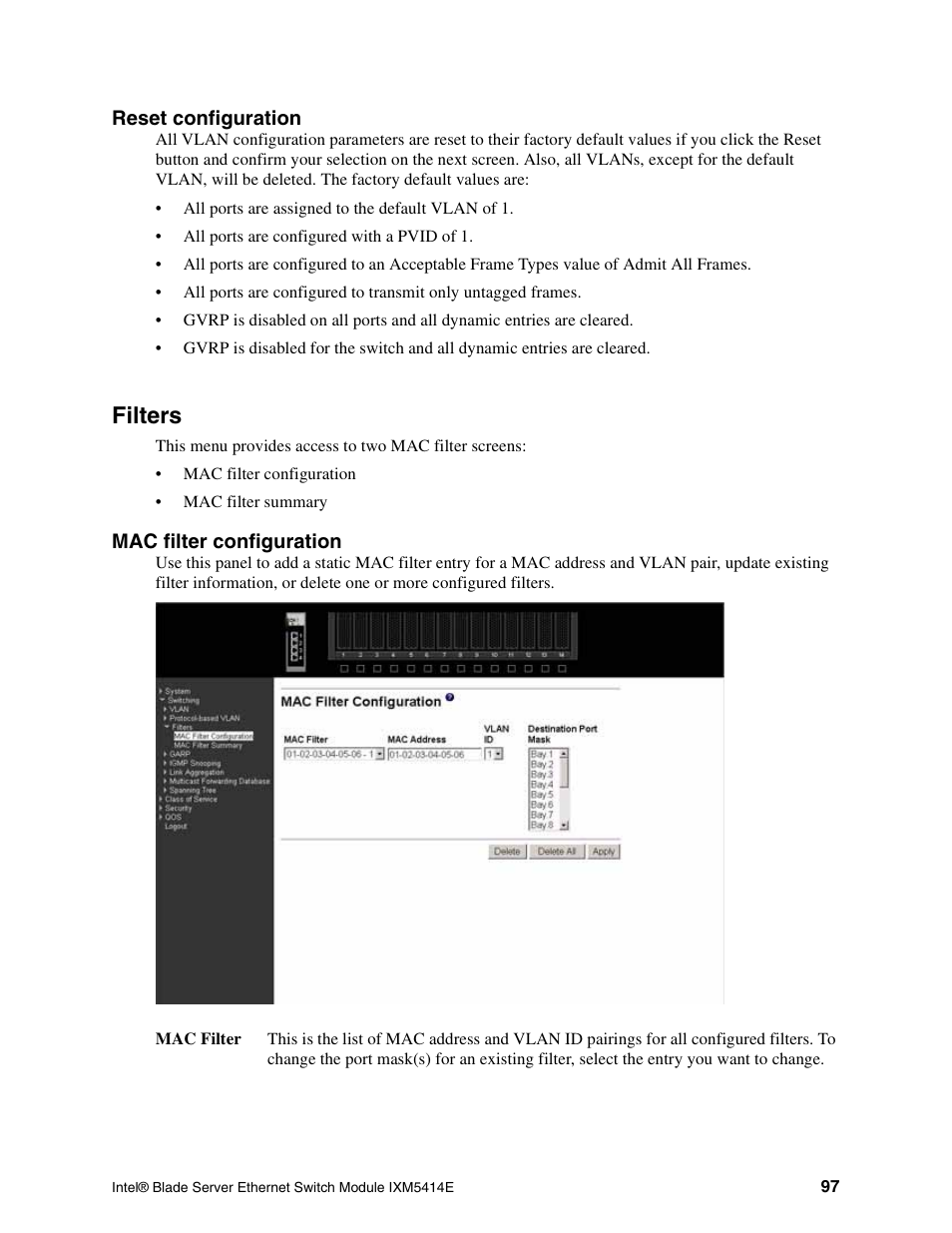 Filters | Intel IXM5414E User Manual | Page 107 / 294