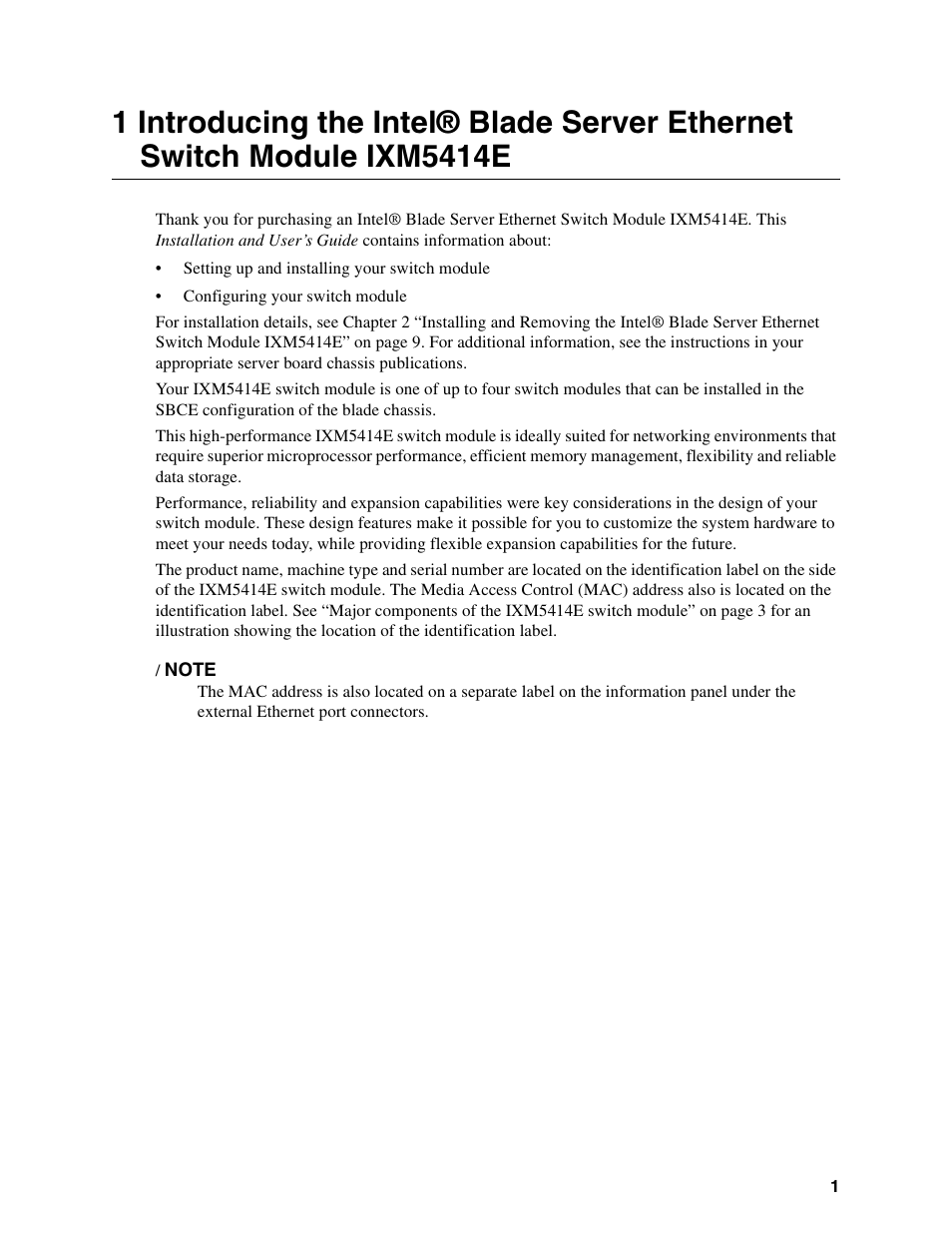 Intel IXM5414E User Manual | Page 11 / 294