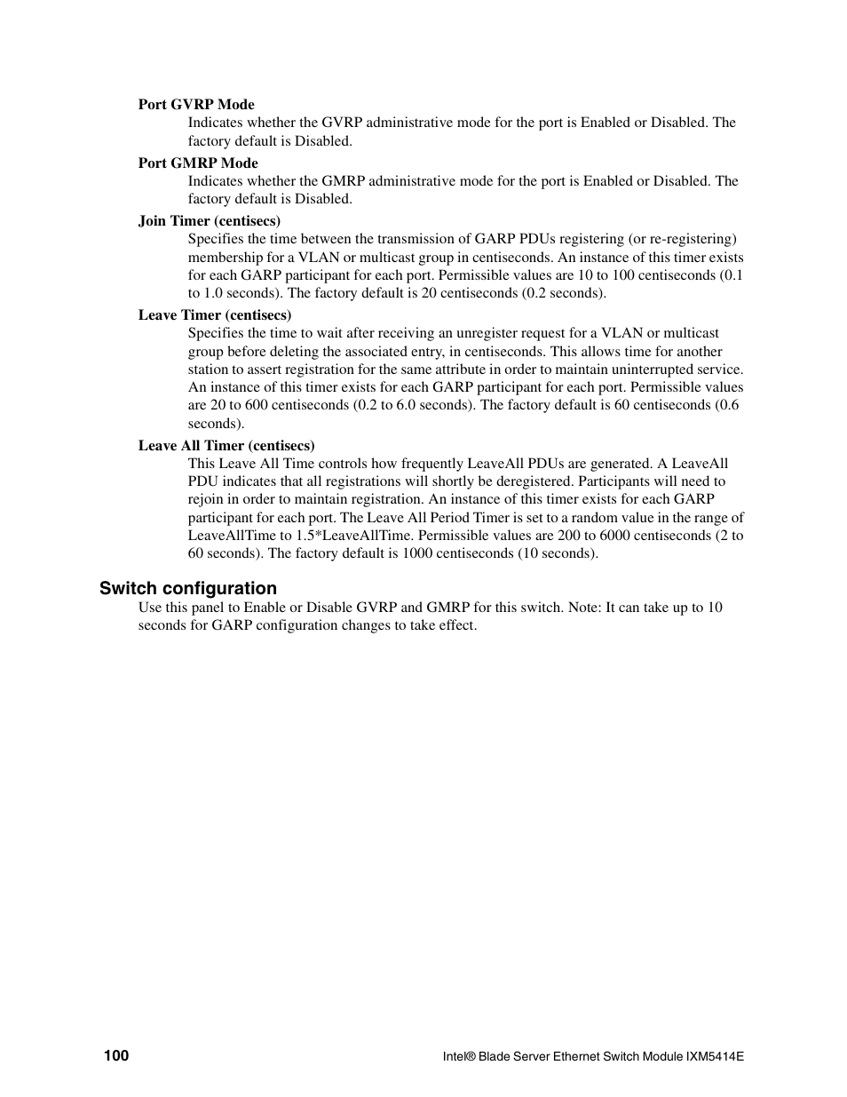 Intel IXM5414E User Manual | Page 110 / 294