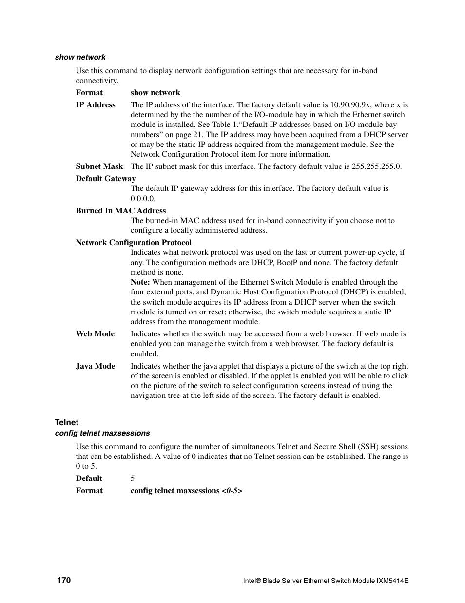 Intel IXM5414E User Manual | Page 180 / 294