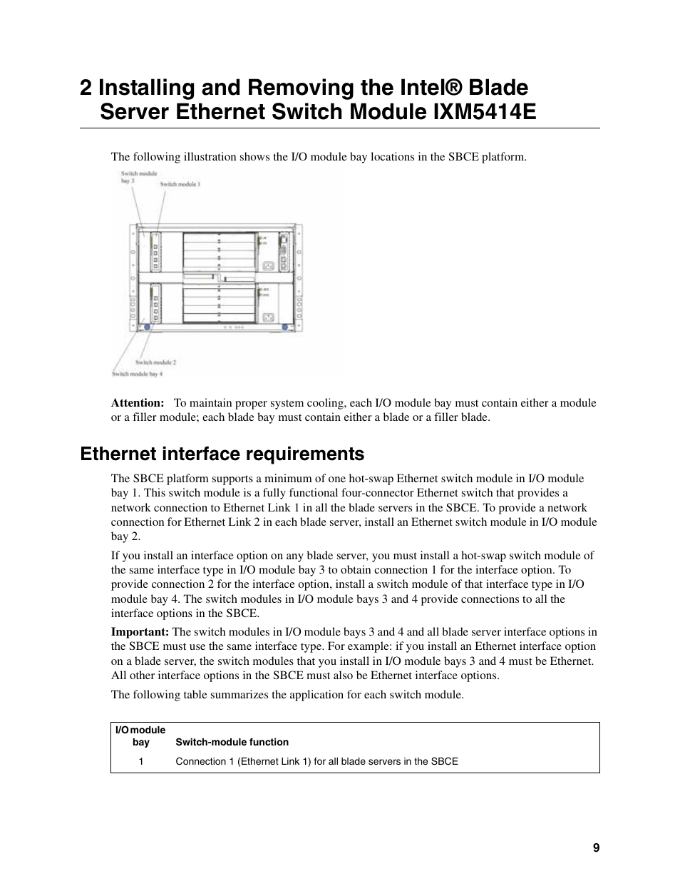 Ethernet interface requirements, Ixm5414e | Intel IXM5414E User Manual | Page 19 / 294