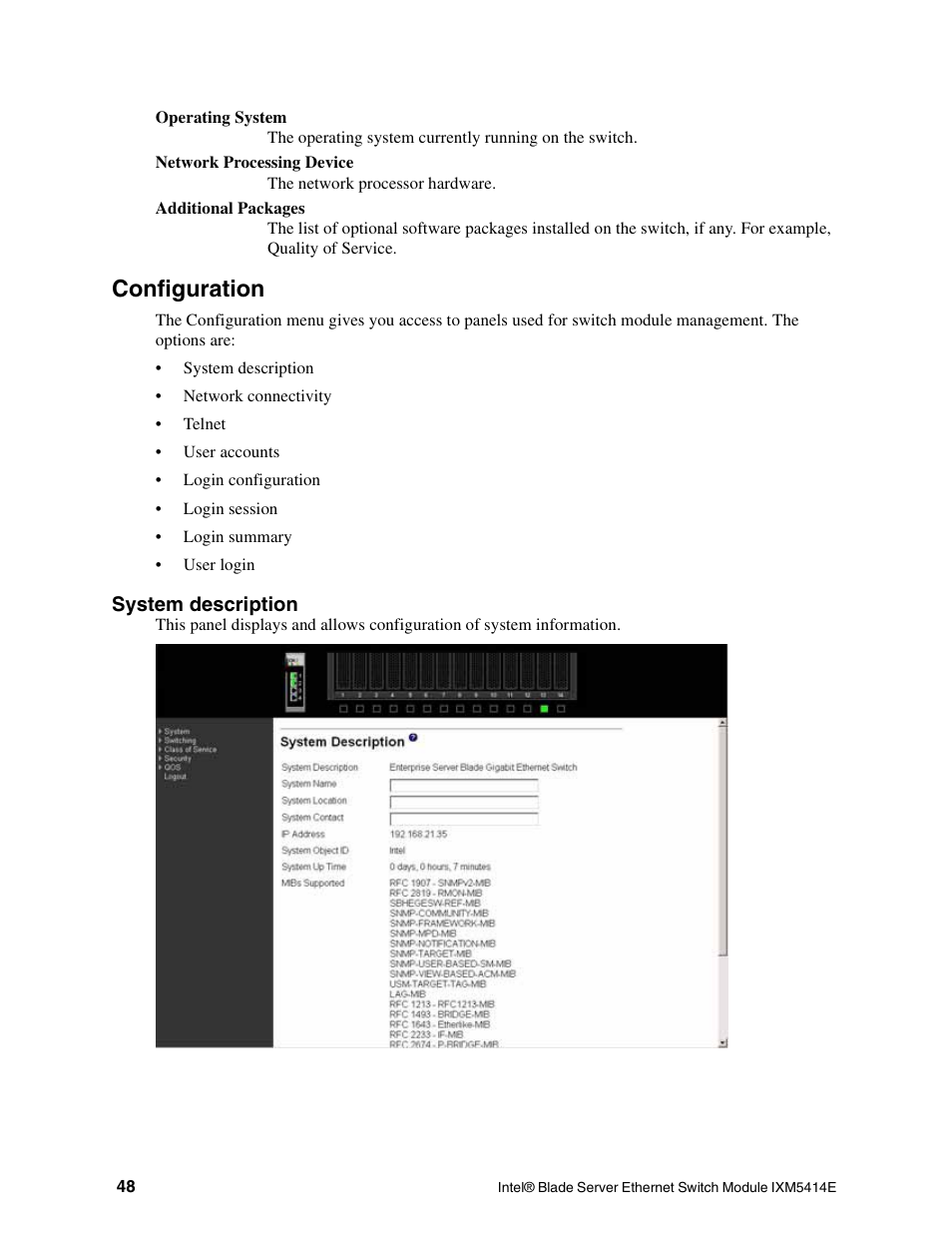 Configuration | Intel IXM5414E User Manual | Page 58 / 294