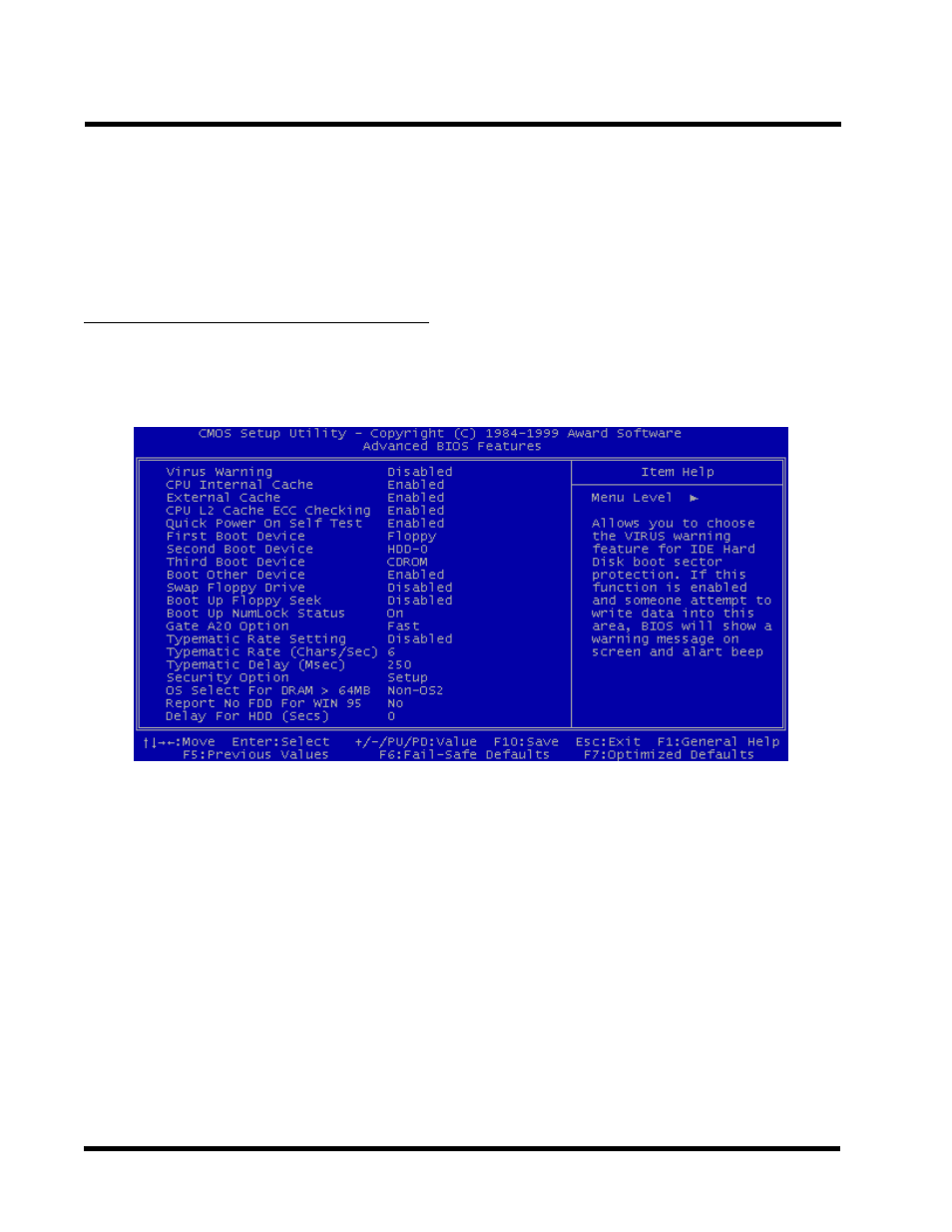 Bios setup, 4 advanced bios features | Intel SOCKET 370 CELERON TS-ASP3 User Manual | Page 34 / 61