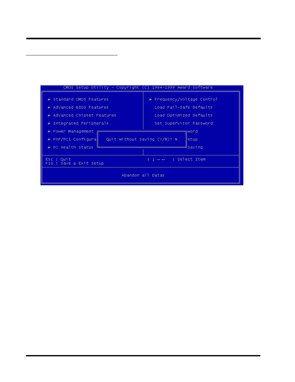 Bios setup | Intel SOCKET 370 CELERON TS-ASP3 User Manual | Page 54 / 61
