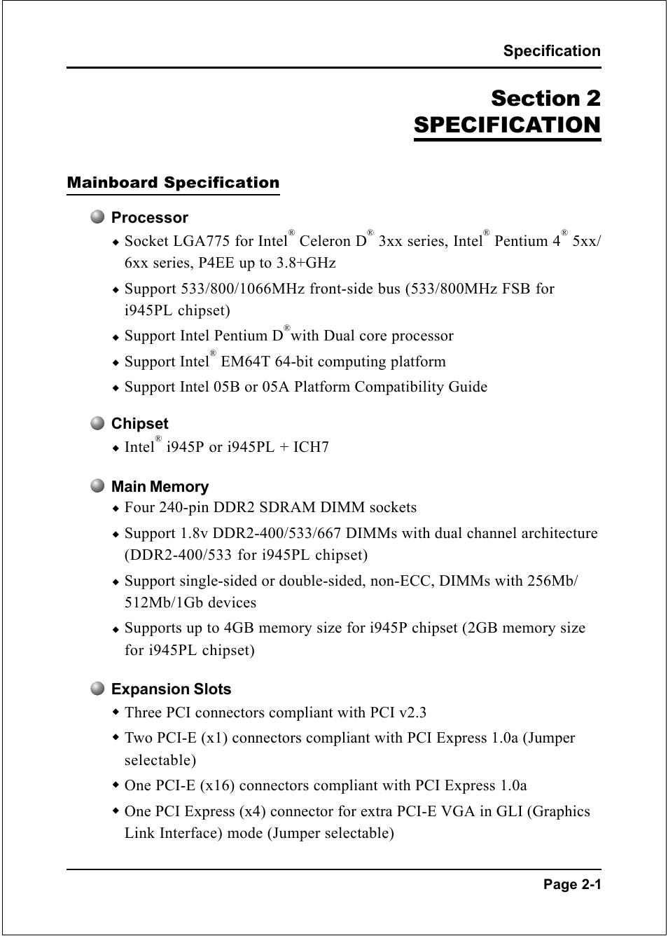 Intel I945P User Manual | Page 13 / 70