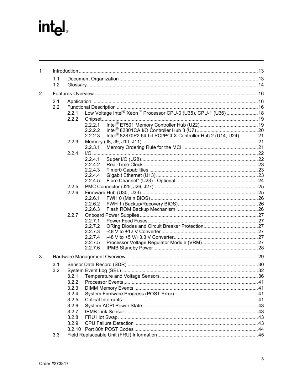 Intel NetStructure MPCBL0001 User Manual | Page 3 / 198