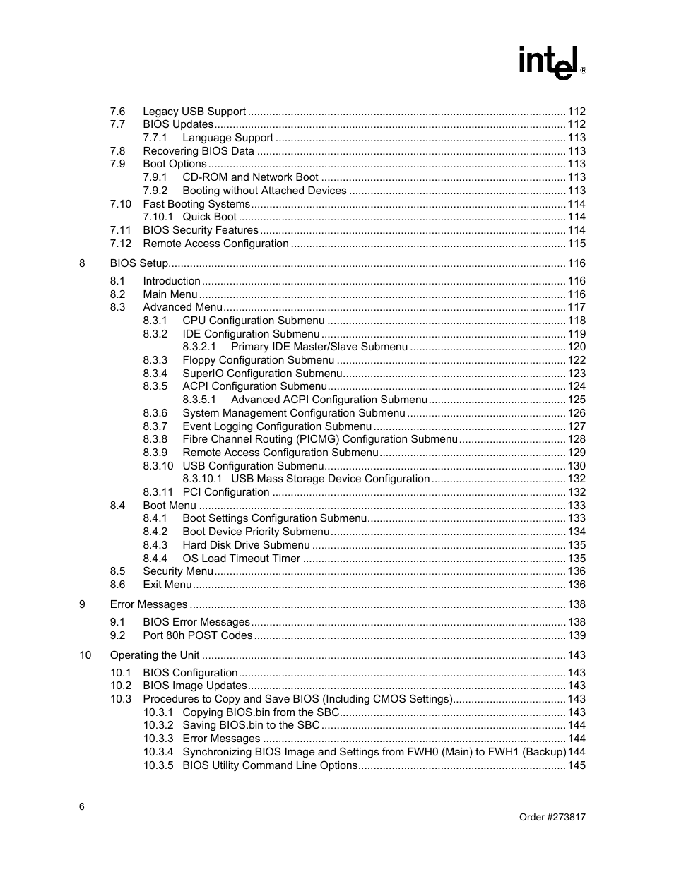 Intel NetStructure MPCBL0001 User Manual | Page 6 / 198