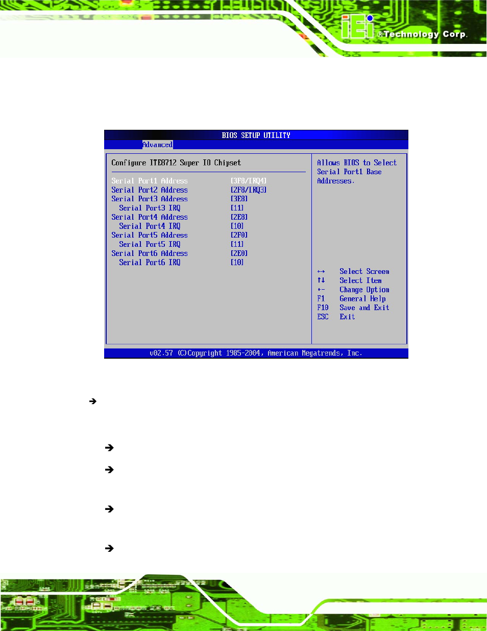 2 super io configuration, Bios menu 3: super io configuration | Intel iEi Motherboard A300 User Manual | Page 106 / 192