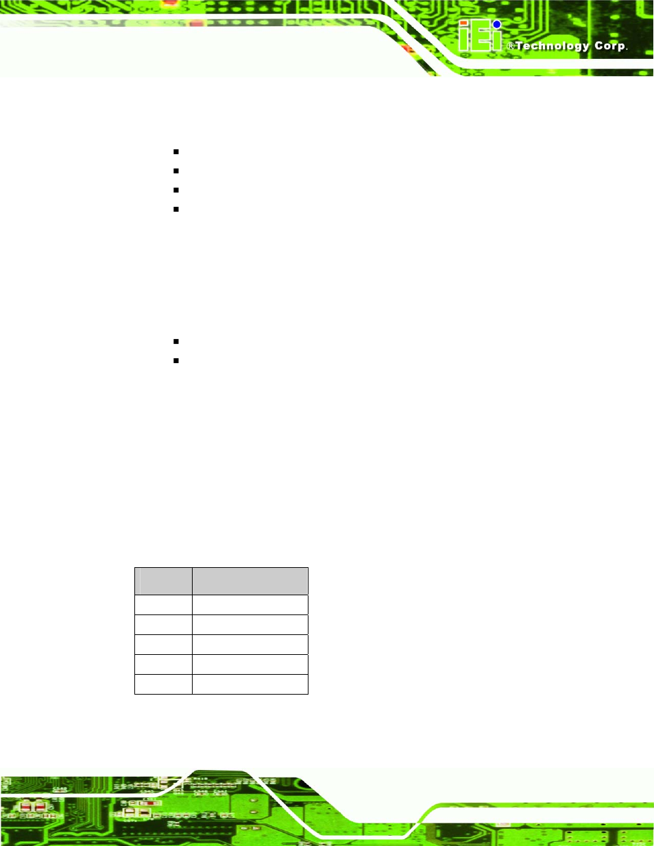 2 operating temperature and temperature control, 3 power consumption, Table 2-3: power consumption | A300 motherboard, Page 23 | Intel iEi Motherboard A300 User Manual | Page 38 / 192