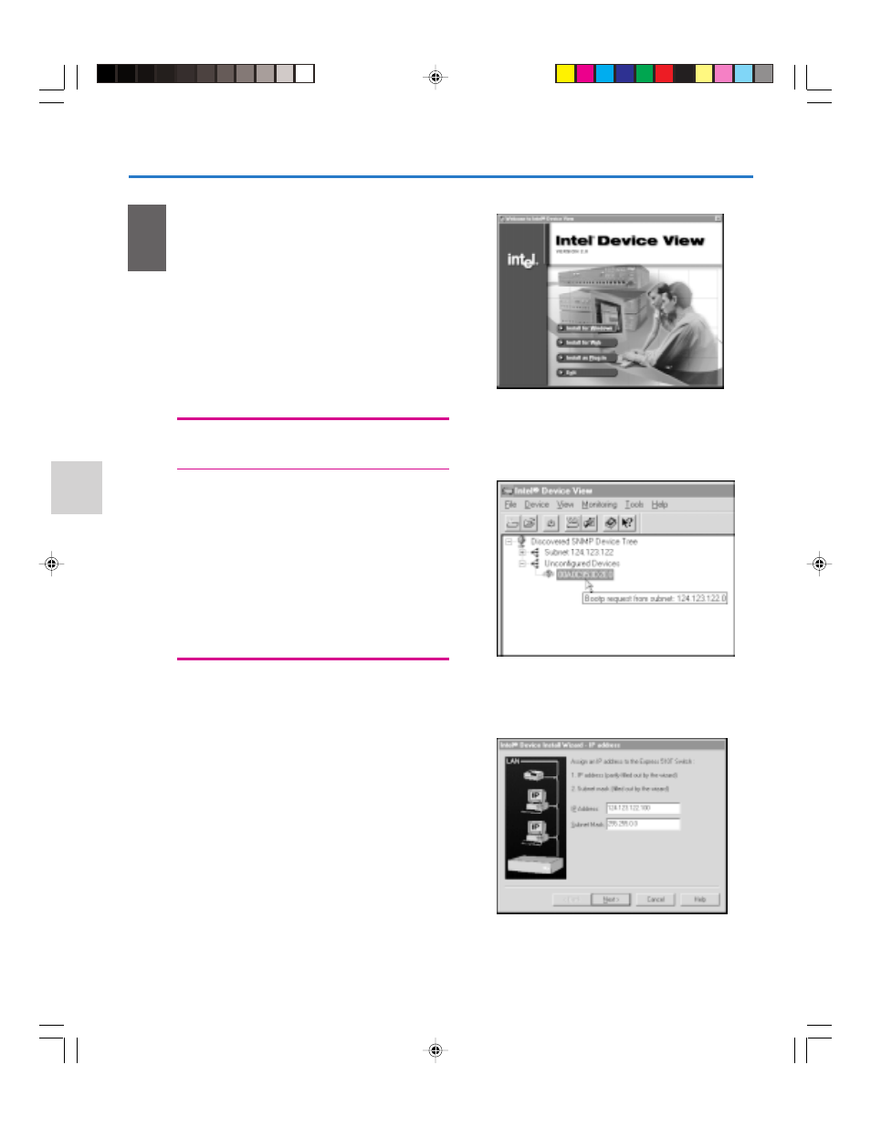 Intel, Device view, Optionnel) | Installation de intel device view | Intel 520T User Manual | Page 16 / 31