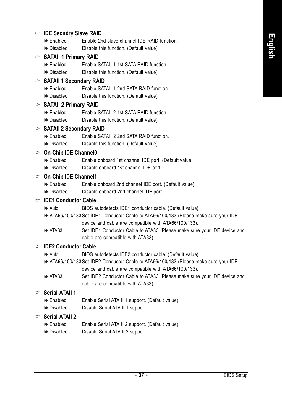 English | Intel GA-8N775 User Manual | Page 37 / 88