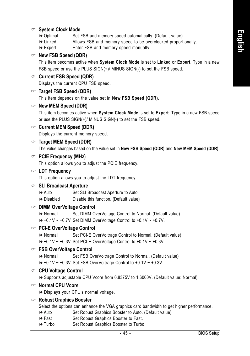 English | Intel GA-8N775 User Manual | Page 45 / 88