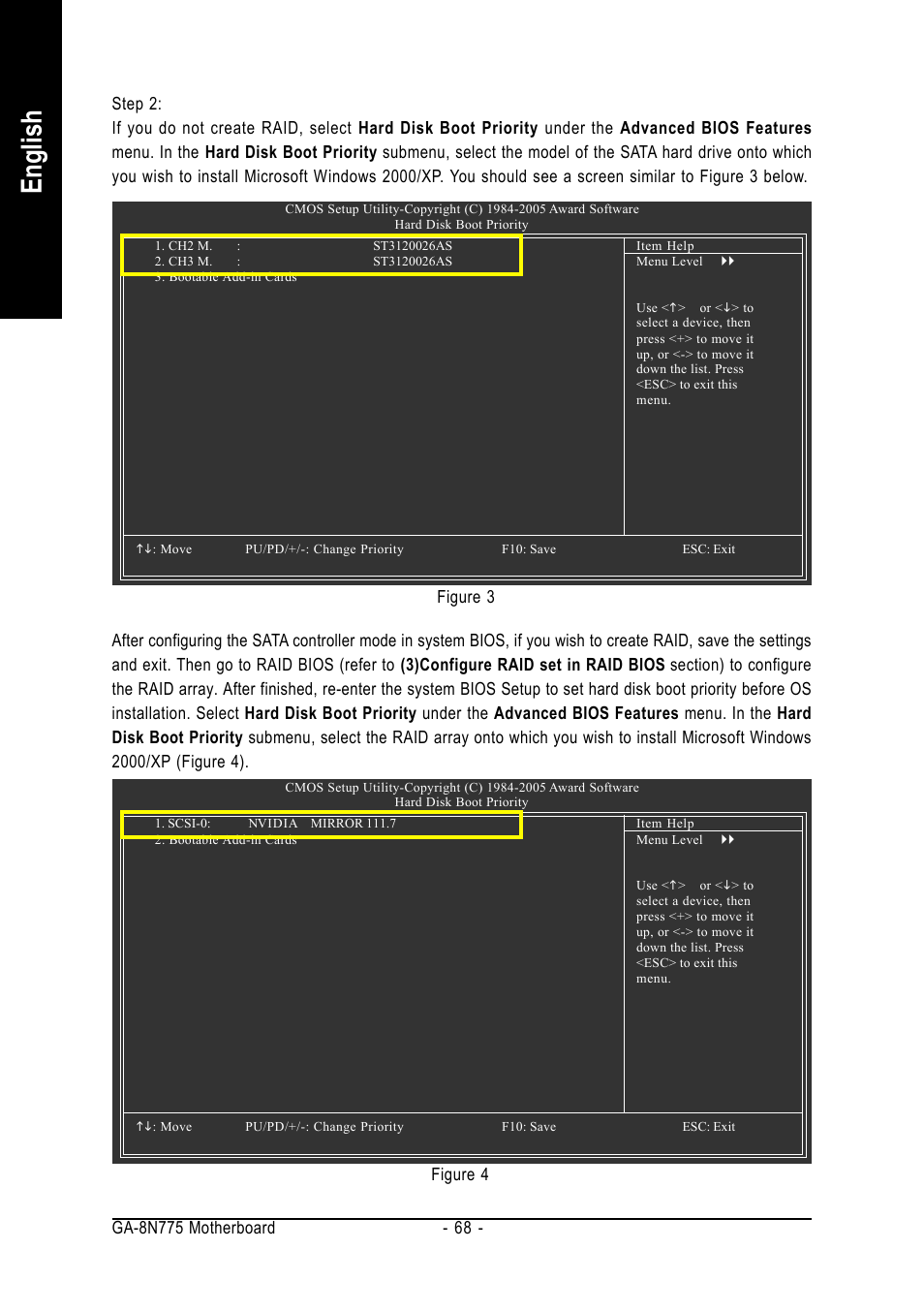 English | Intel GA-8N775 User Manual | Page 68 / 88