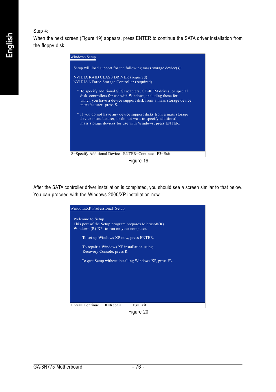 English | Intel GA-8N775 User Manual | Page 76 / 88