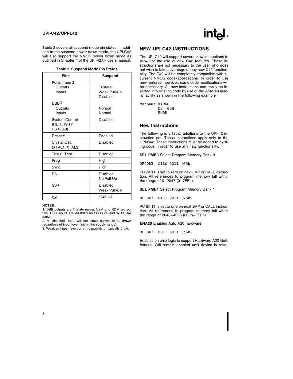 Intel UPI-C42 User Manual | Page 8 / 25
