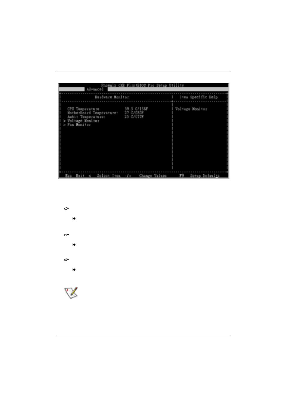 Hardware monitor | Intel GA-4MXSV User Manual | Page 45 / 71
