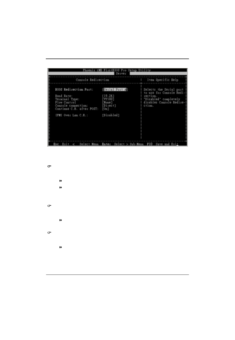 Console redirection | Intel GA-4MXSV User Manual | Page 51 / 71