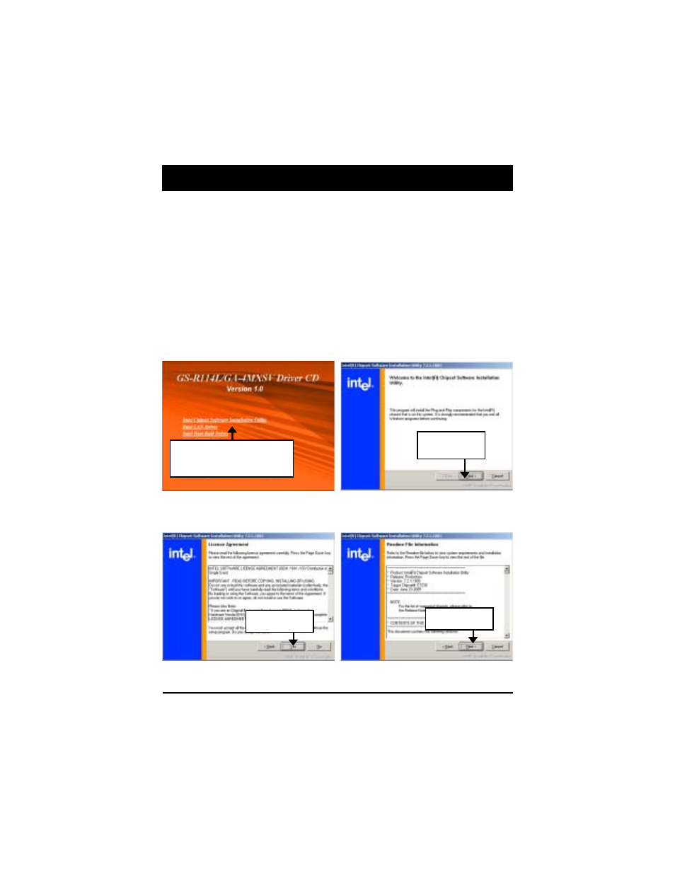 Chapter 5 driver installation, Revision history, A. intel chipset software installation utilities | Intel GA-4MXSV User Manual | Page 62 / 71