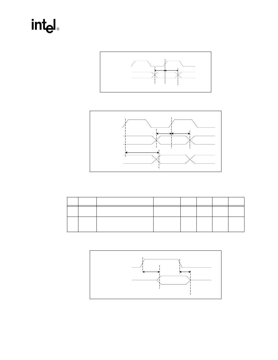 Figure 16. mii receive timing parameters, Figure 17. mii timing parameters: mdc/mdio, 3 repeater mode timing parameters | Figure 18. port enable timing, Repeater mode timing parameters | Intel 82555 User Manual | Page 51 / 58