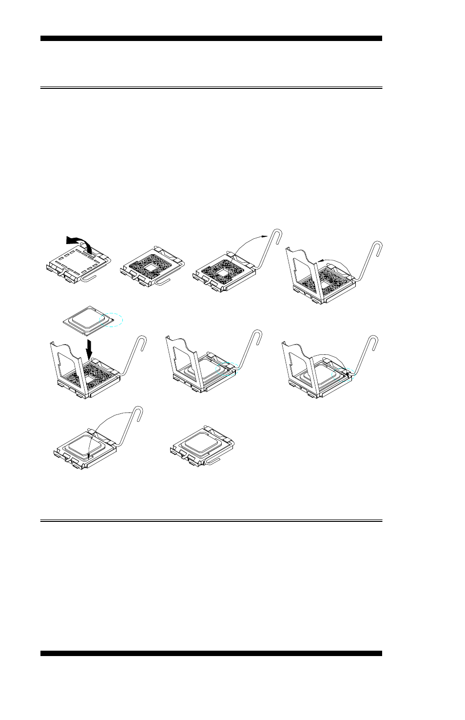 Installing the cpu, Atx power installation | Intel LGA775 User Manual | Page 10 / 65