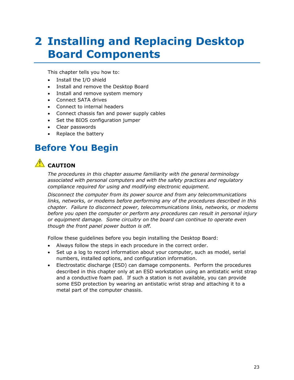 Before you begin | Intel D425KT User Manual | Page 23 / 60