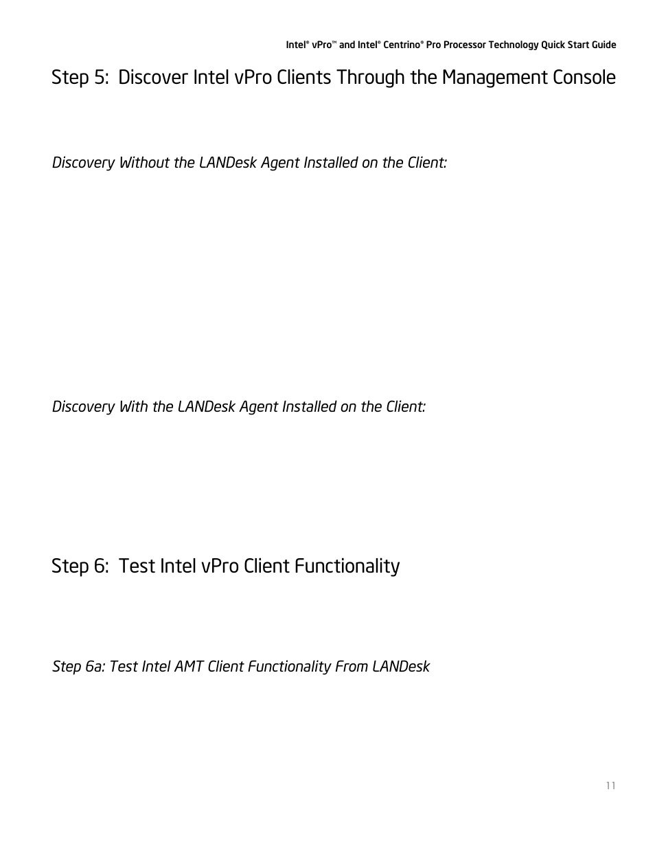 Step 6: test intel vpro client functionality | Intel vPro User Manual | Page 11 / 41