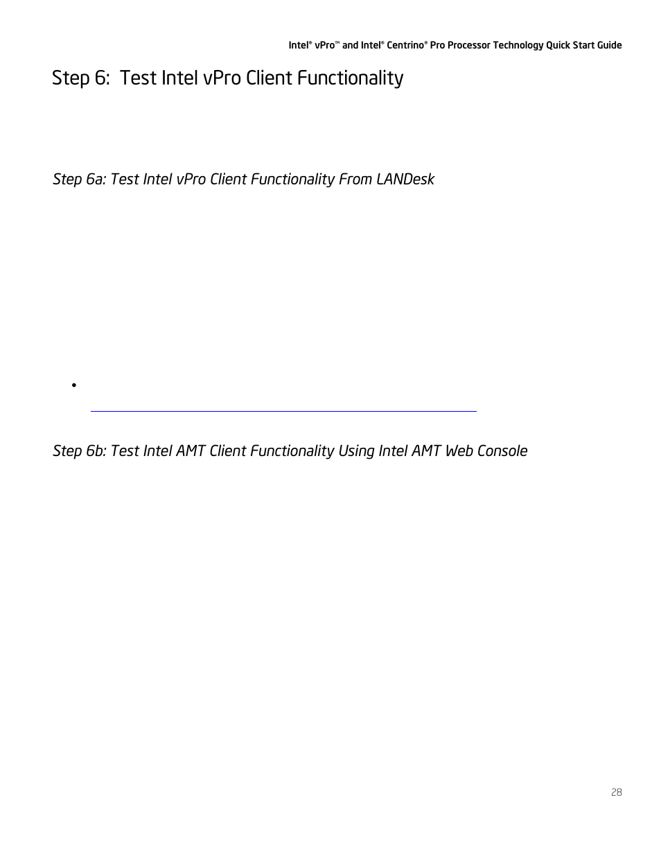 Step 6: test intel vpro client functionality | Intel vPro User Manual | Page 28 / 41
