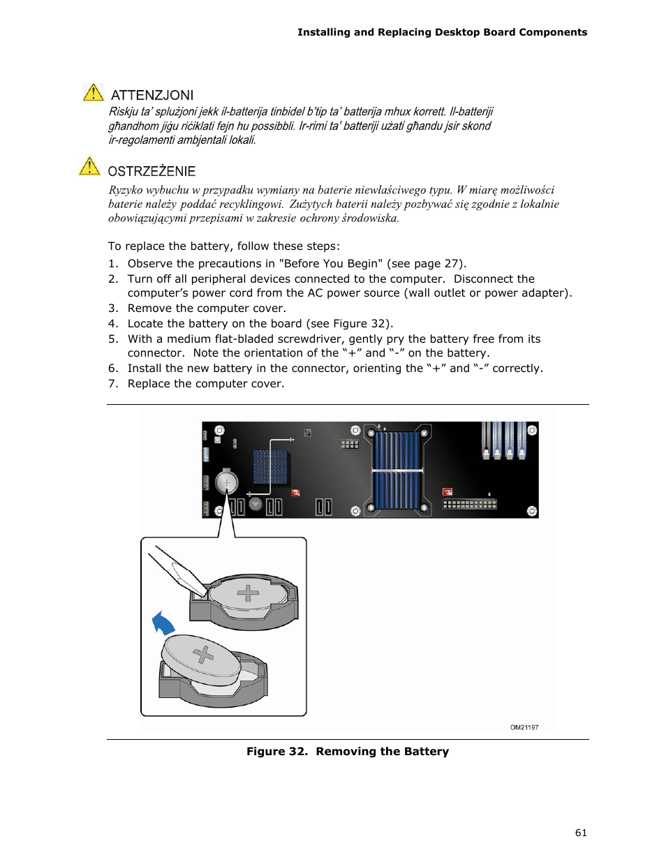 Intel DX58SO User Manual | Page 61 / 86