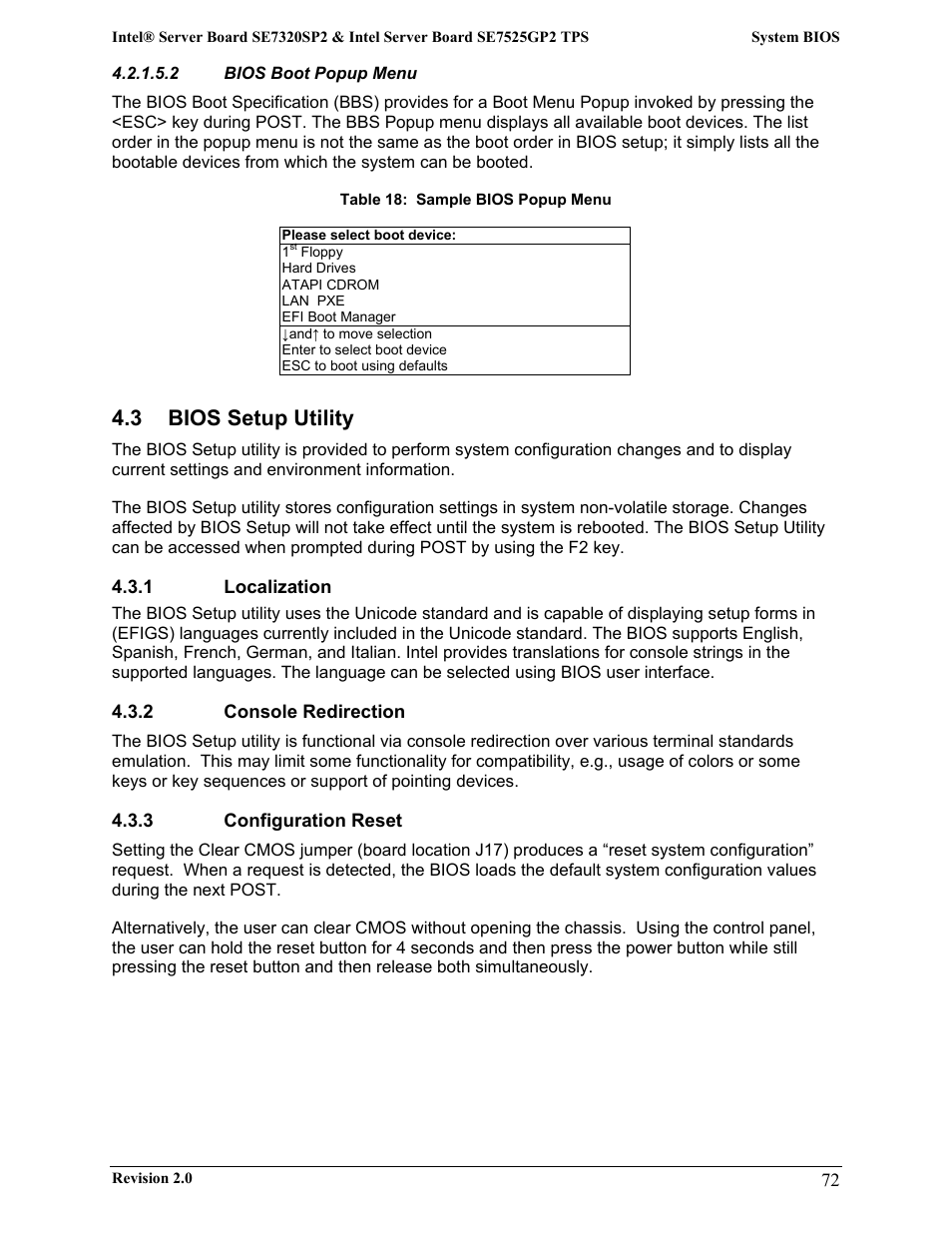 3 bios setup utility | Intel SE7525GP2 User Manual | Page 72 / 175