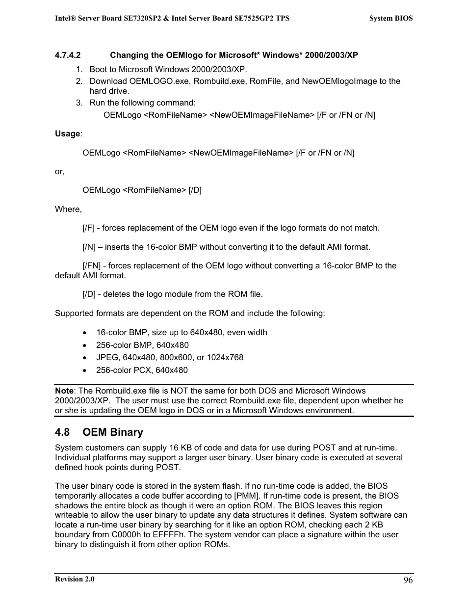 8 oem binary | Intel SE7525GP2 User Manual | Page 96 / 175