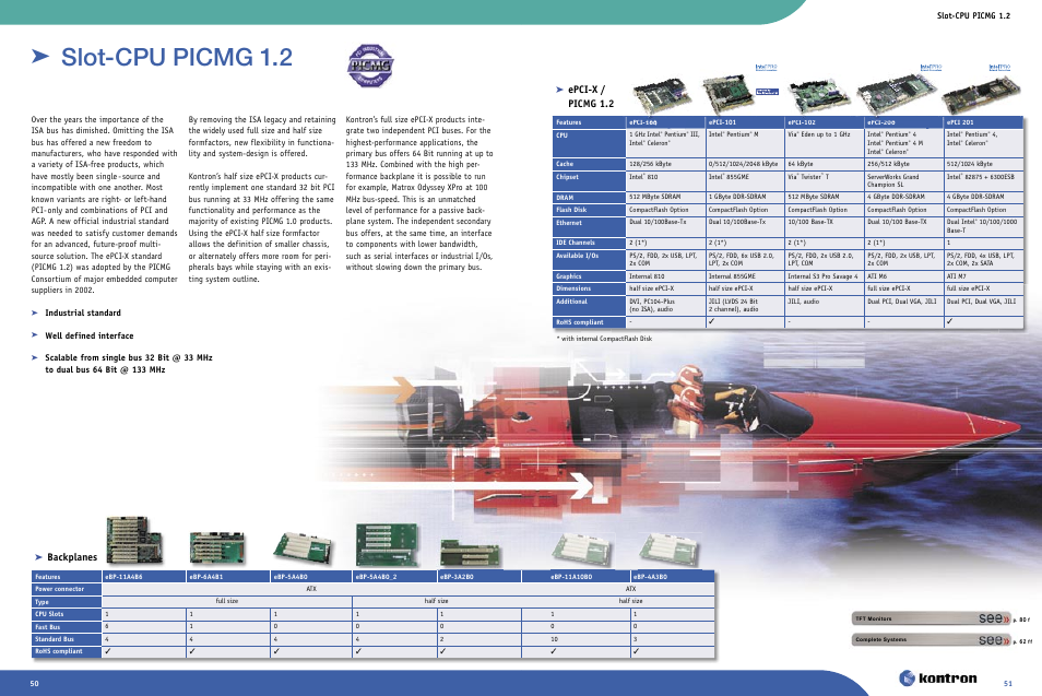 Backplanes, Epci-x / picmg 1.2, Slot-cpu picmg 1.2 | Industrial standard, Well defined interface | Intel Ethernet Switch Boards User Manual | Page 26 / 52