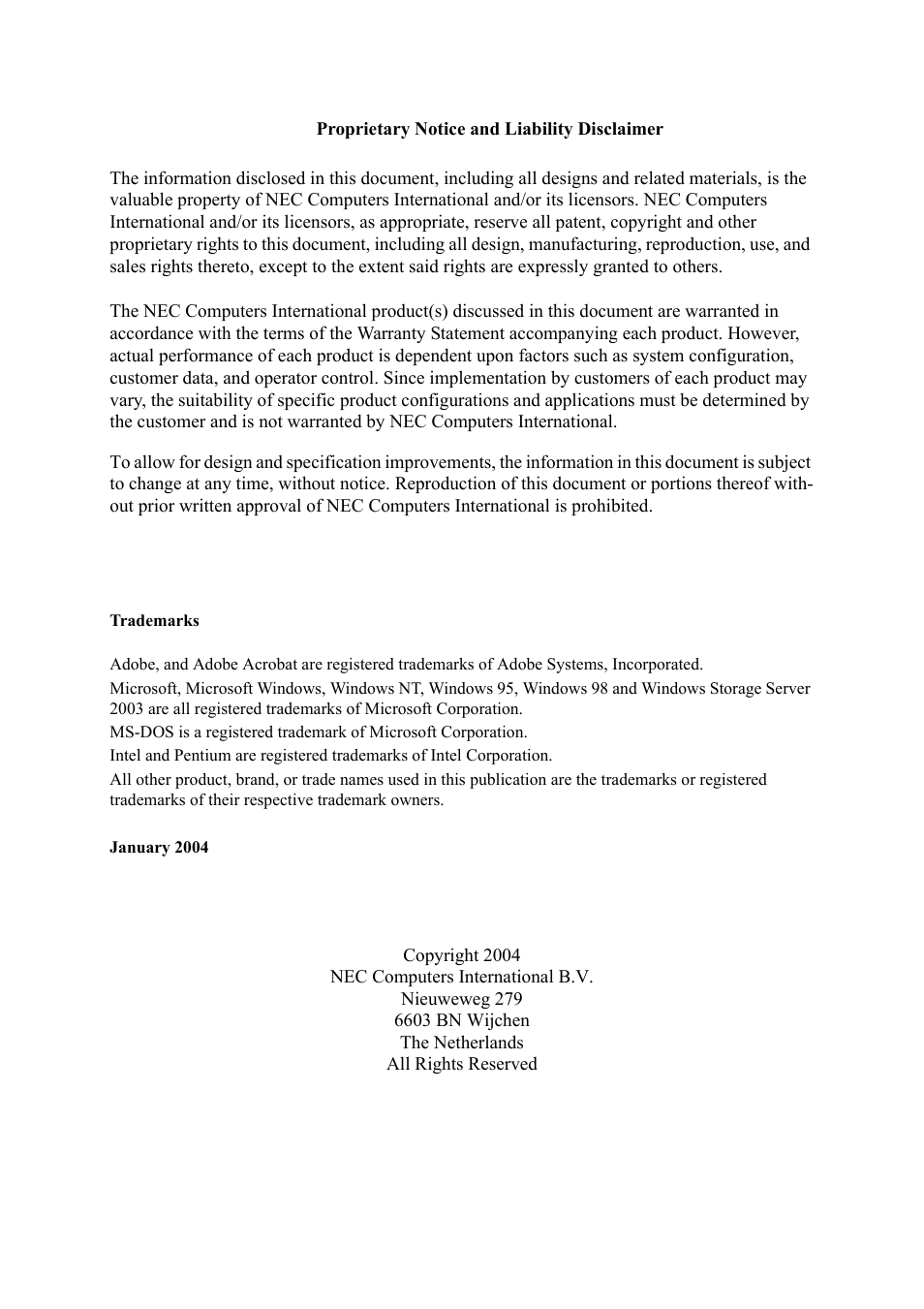 Intel Express 5800 TM700 User Manual | Page 7 / 132