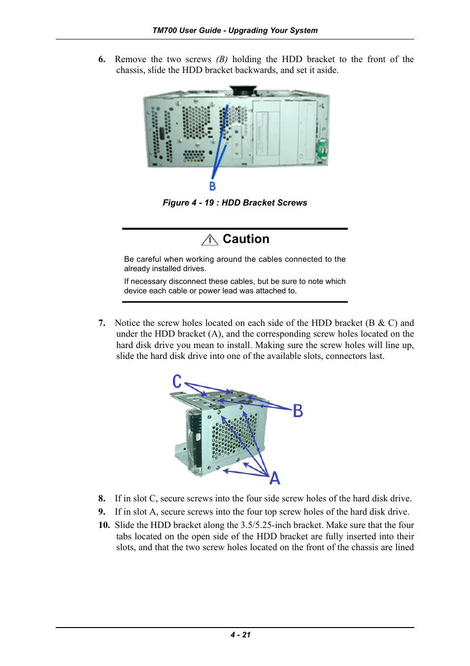 Caution | Intel Express 5800 TM700 User Manual | Page 81 / 132