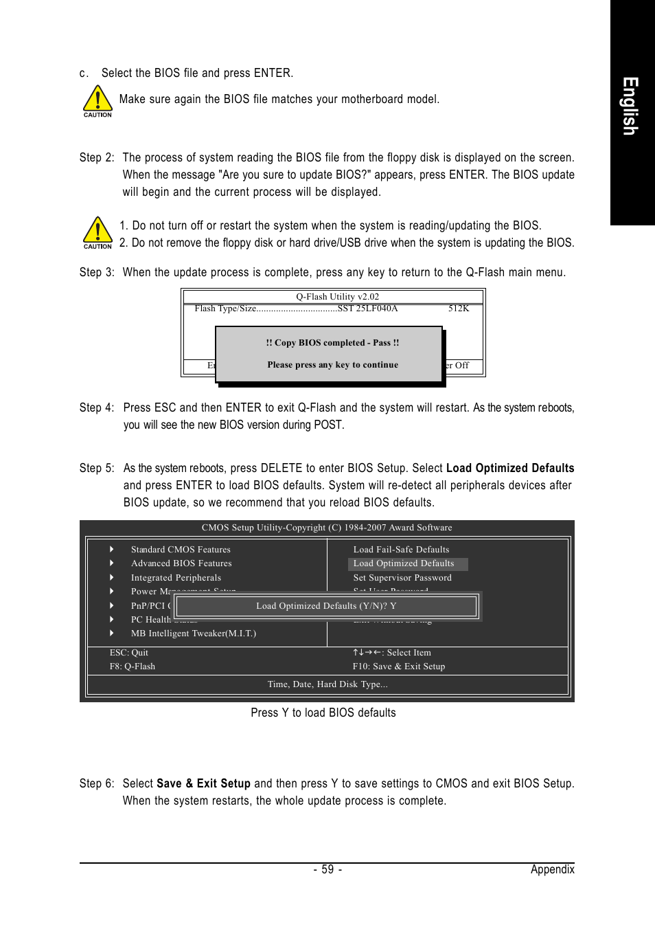 English | Intel GA-945PL-S3P User Manual | Page 59 / 72