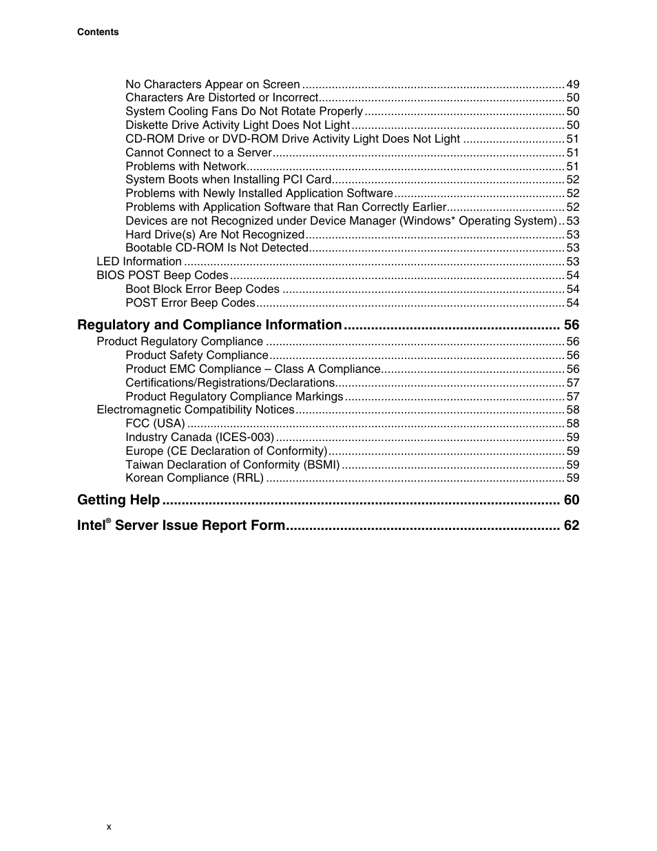 Intel SE7520BD2 User Manual | Page 10 / 64