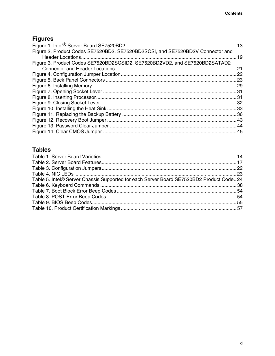 Intel SE7520BD2 User Manual | Page 11 / 64