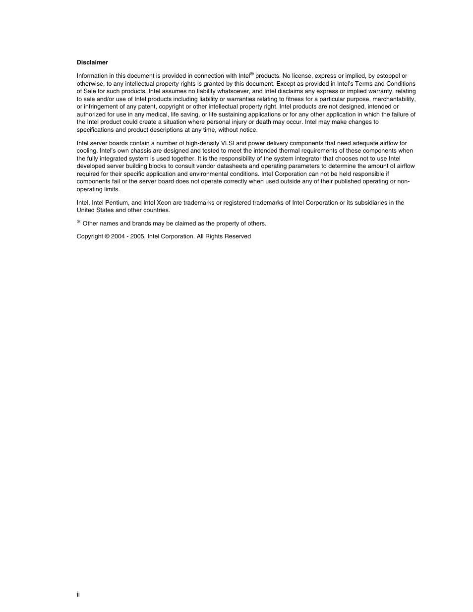 Intel SE7520BD2 User Manual | Page 2 / 64