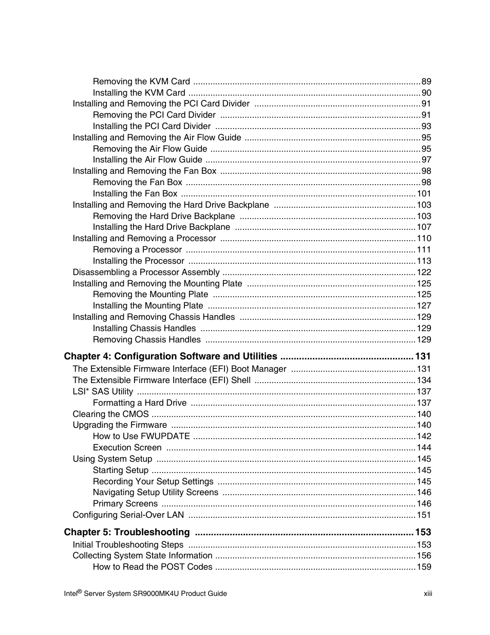 Intel SR9000MK4U User Manual | Page 13 / 258