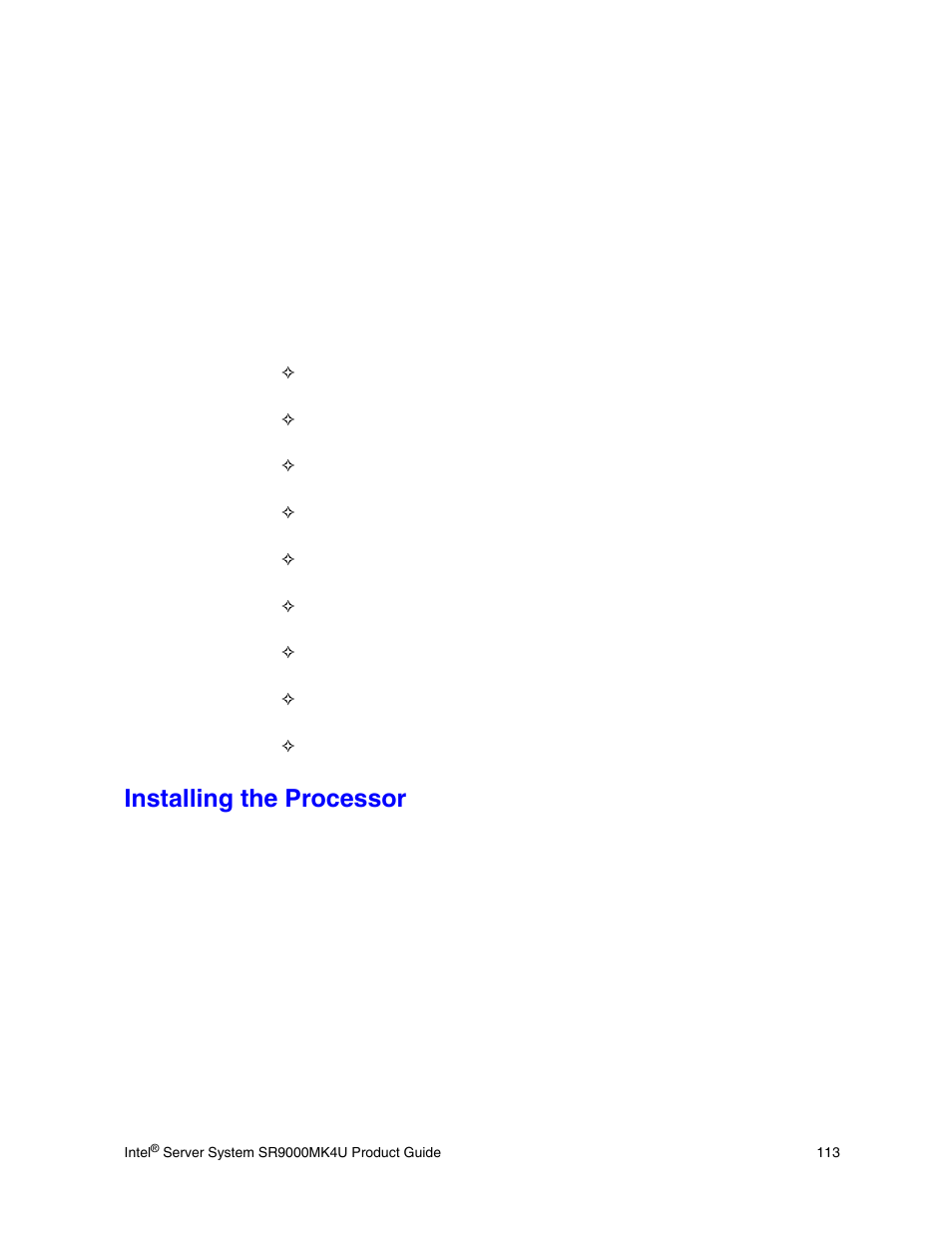 Installing the processor | Intel SR9000MK4U User Manual | Page 135 / 258