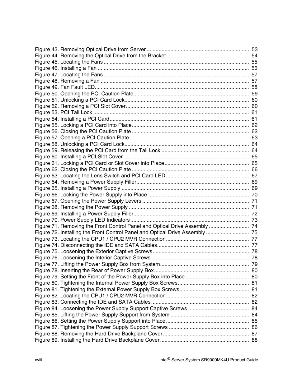 Intel SR9000MK4U User Manual | Page 18 / 258