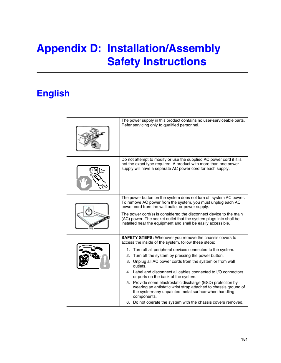 English | Intel SR9000MK4U User Manual | Page 203 / 258