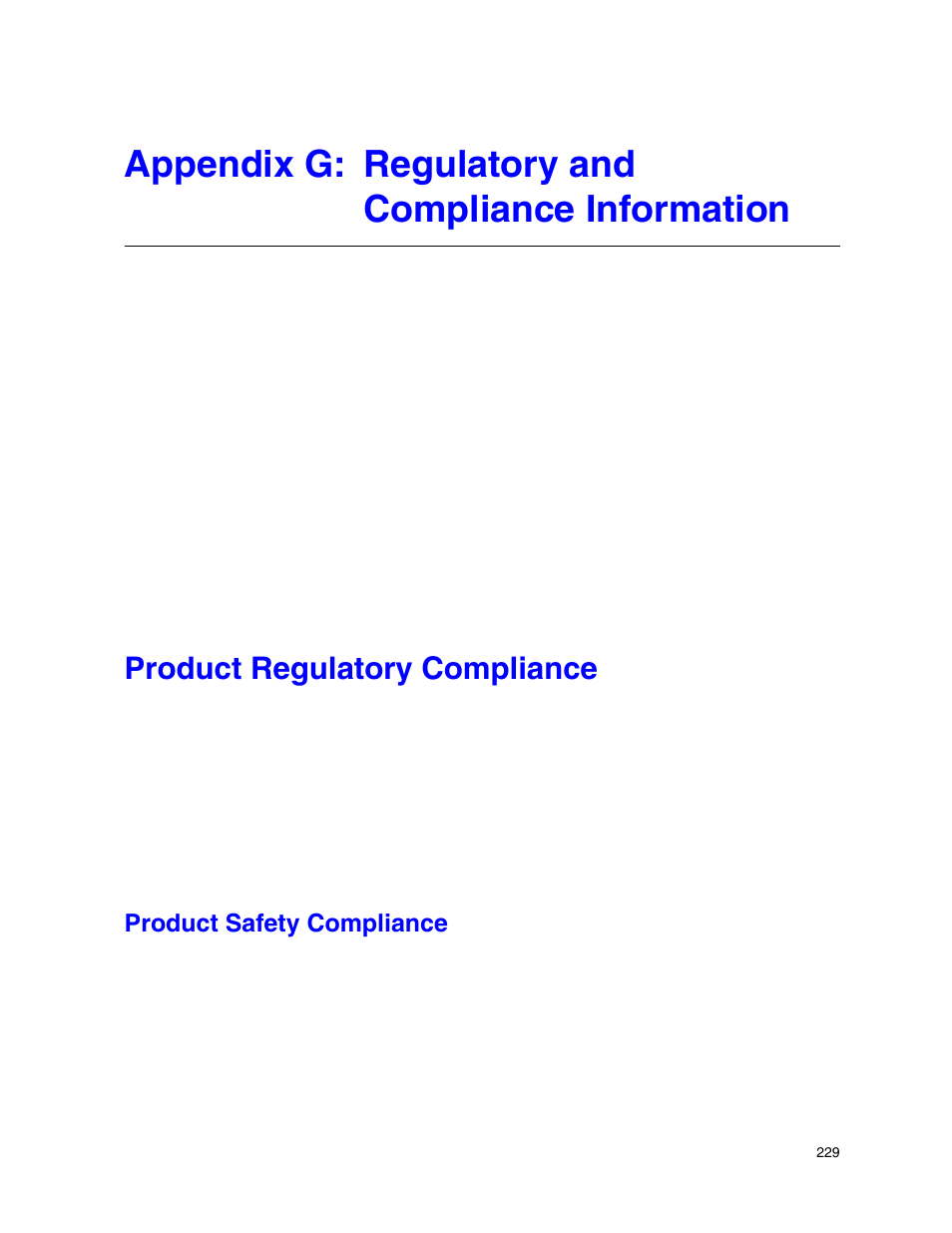 Appendix g: regulatory and compliance information, Product regulatory compliance, Product safety compliance | Intel SR9000MK4U User Manual | Page 251 / 258