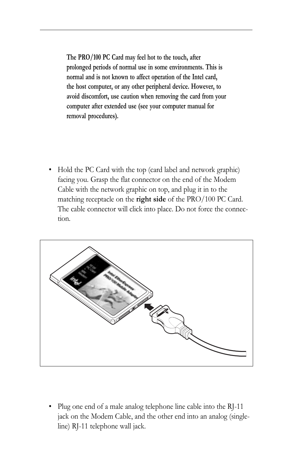 Troubleshooting checklist, Troubleshooting checklist -10, Pro/100 modem and ethernet connections | Intel LAN+Modem56 PC Card PRO/100 User Manual | Page 10 / 178