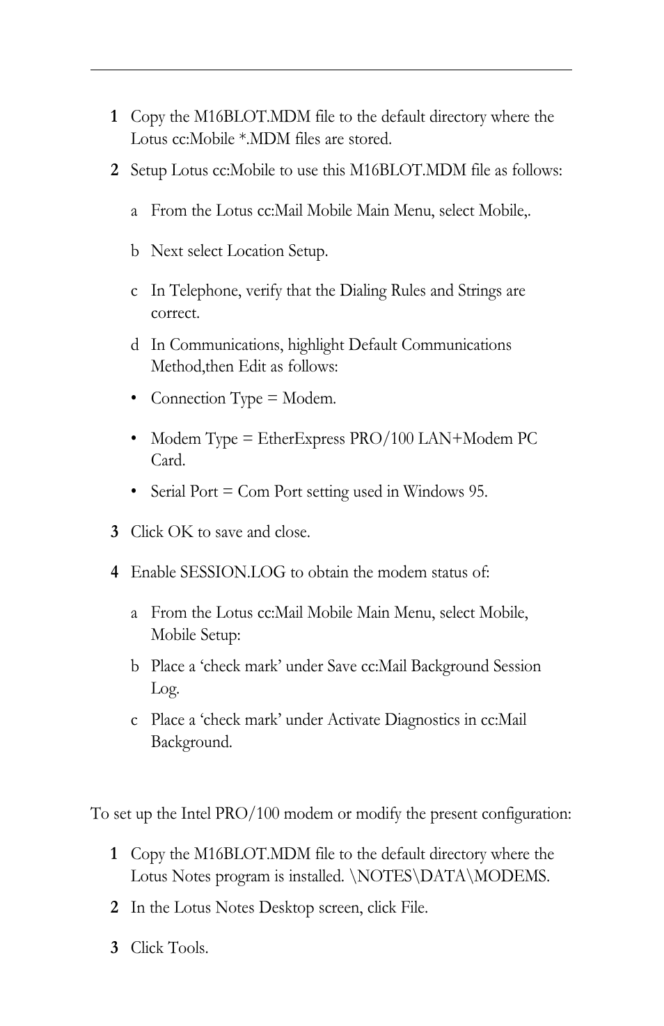 Intel LAN+Modem56 PC Card PRO/100 User Manual | Page 118 / 178