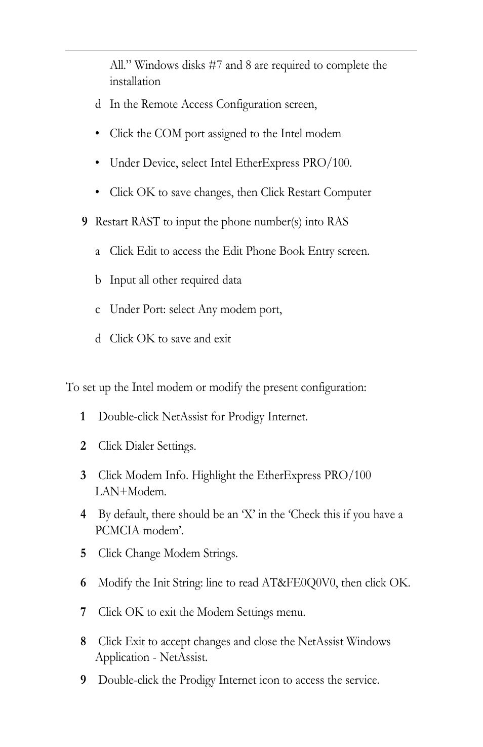 Intel LAN+Modem56 PC Card PRO/100 User Manual | Page 123 / 178