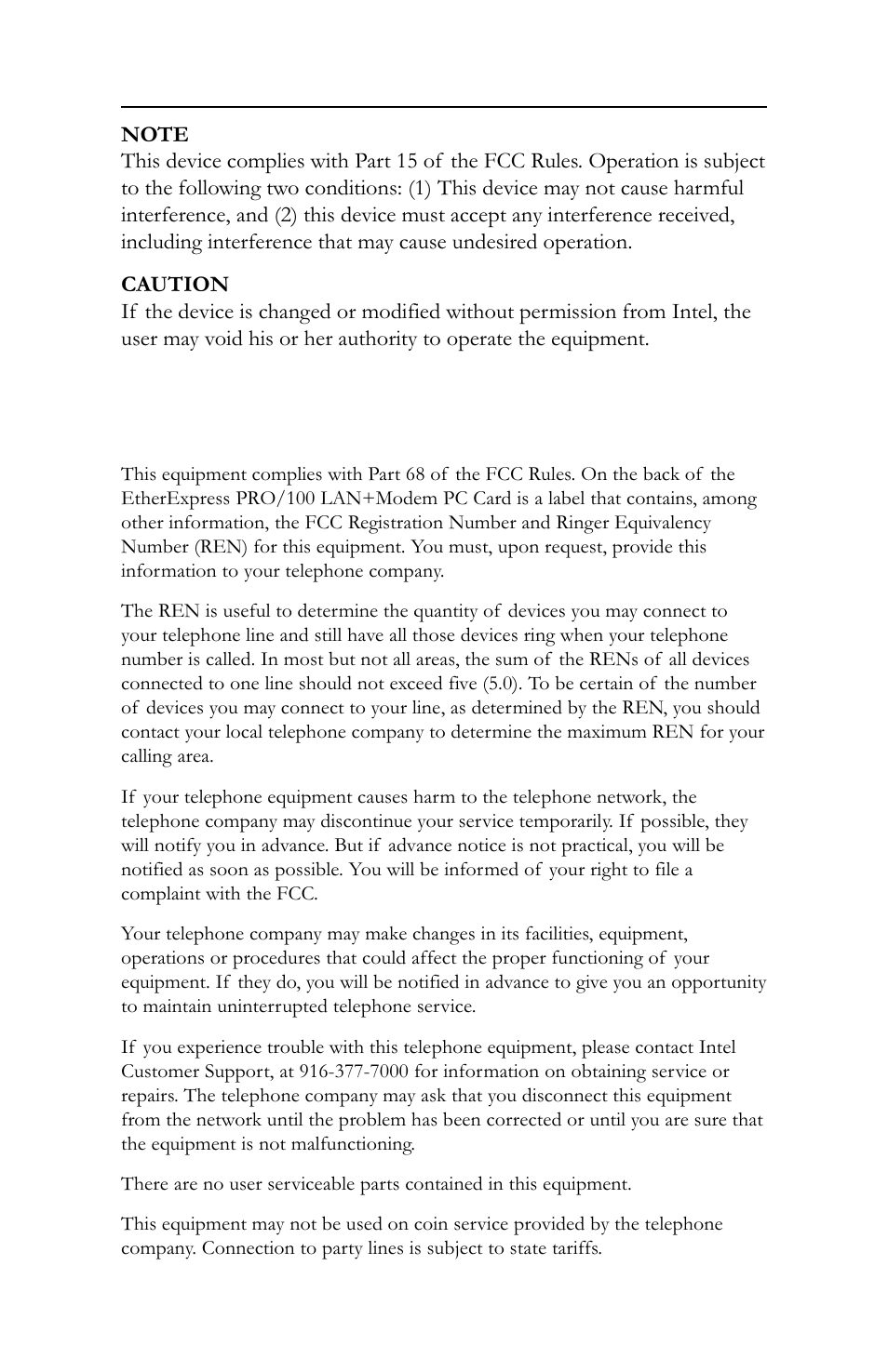 Intel LAN+Modem56 PC Card PRO/100 User Manual | Page 164 / 178