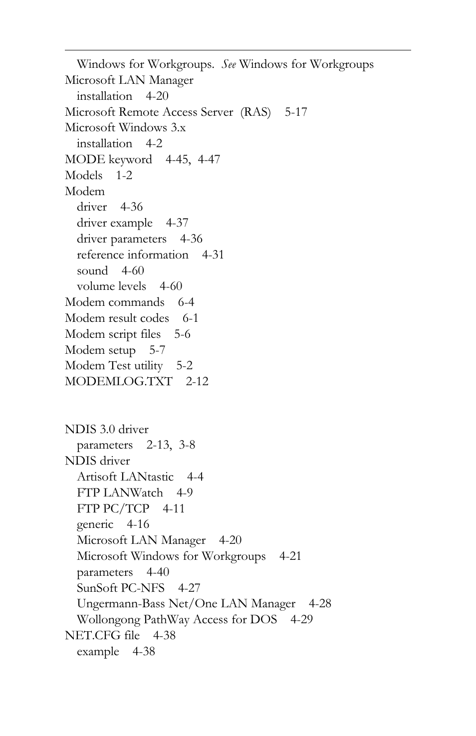 Intel LAN+Modem56 PC Card PRO/100 User Manual | Page 175 / 178