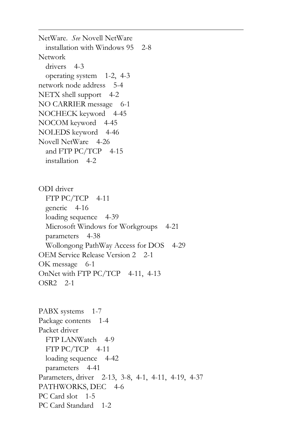 Intel LAN+Modem56 PC Card PRO/100 User Manual | Page 176 / 178